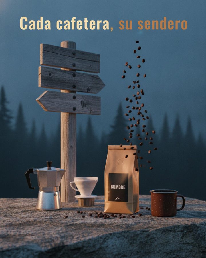 Anuncio de ejemplo para Cumbre: Cada cafetera tiene su sendero